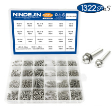 Stainless Steel M2 M2.5 Hex Socket Allen Head Bolts Screws and Nuts Set